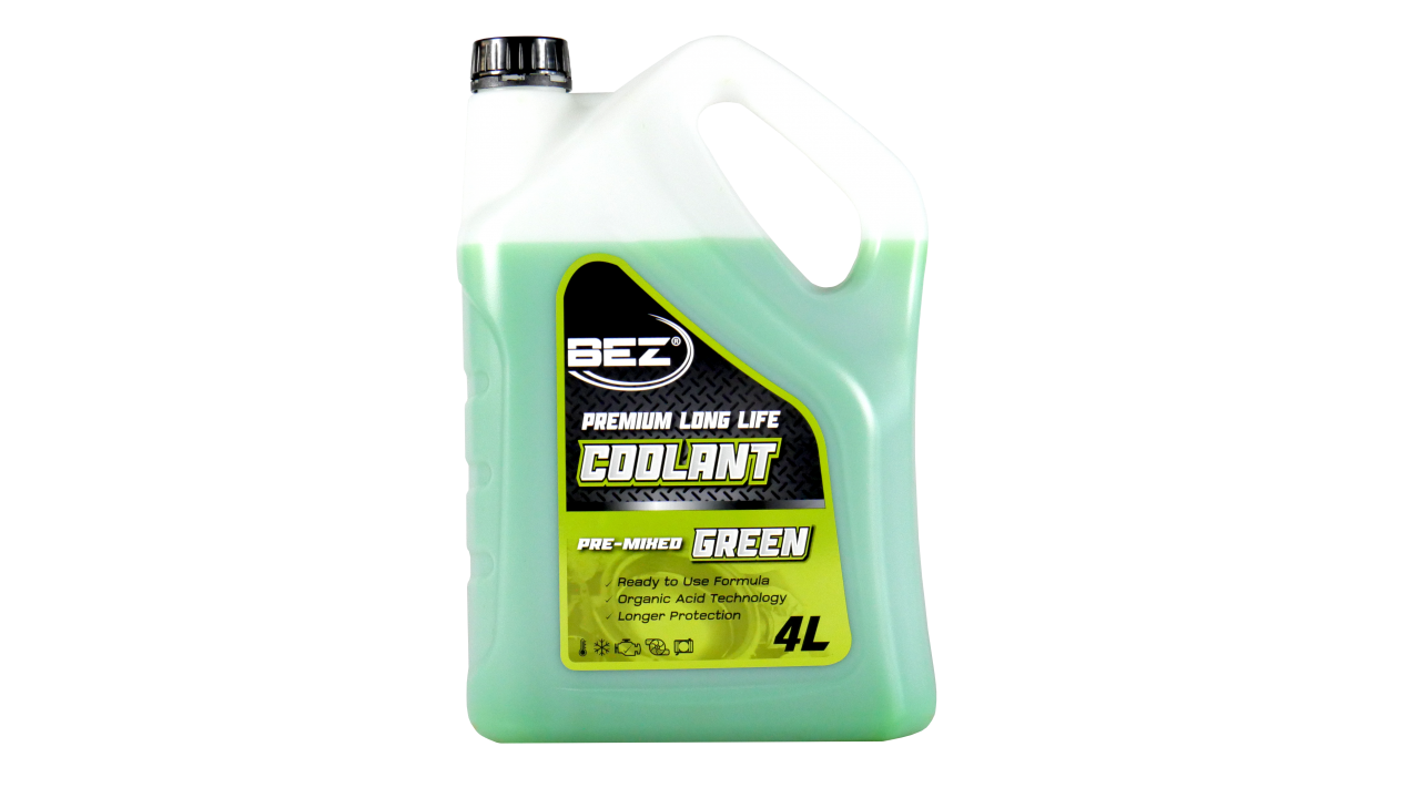 BEZ PREMIUM LONG LIFE COOLANT GREEN 4L BEZ AUTOPARTS